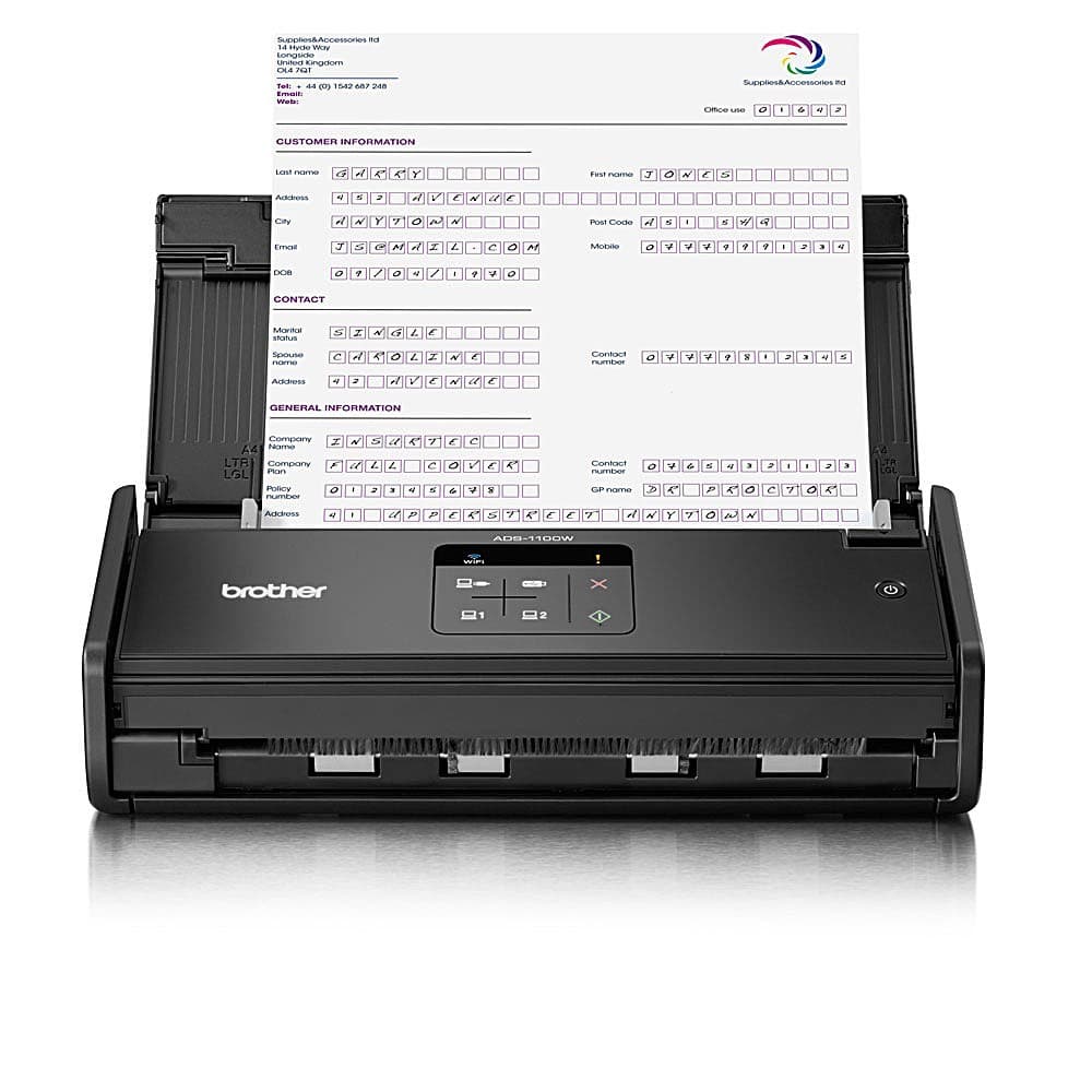 Máy Scan Brother ADS-1100W: Kết nối WIFI