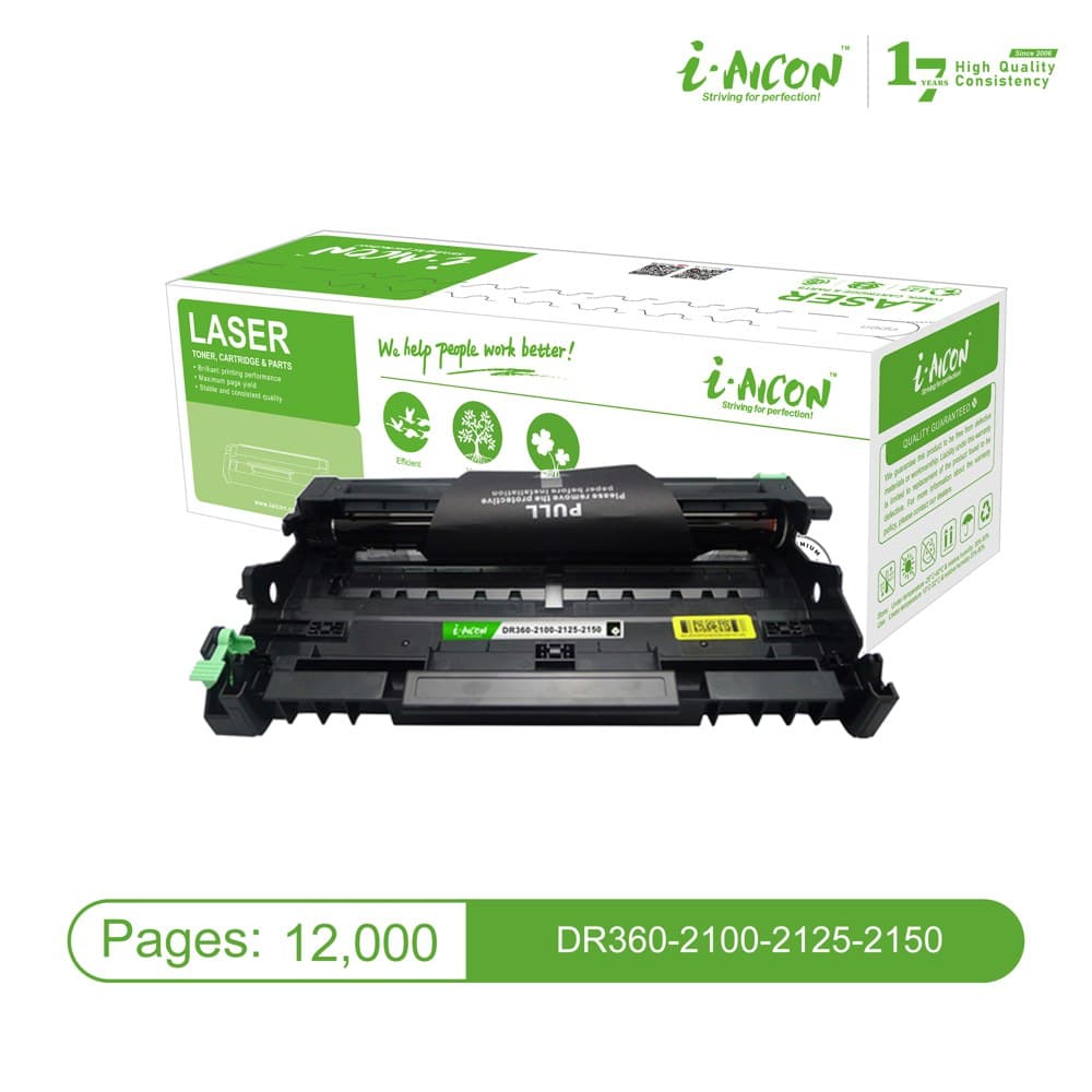 Trống mực Aicon DR360/DR2100/DR2125/DR2150 dùng cho Brother HL-2140/HL-2170, DCP-7030 và MFC-7840