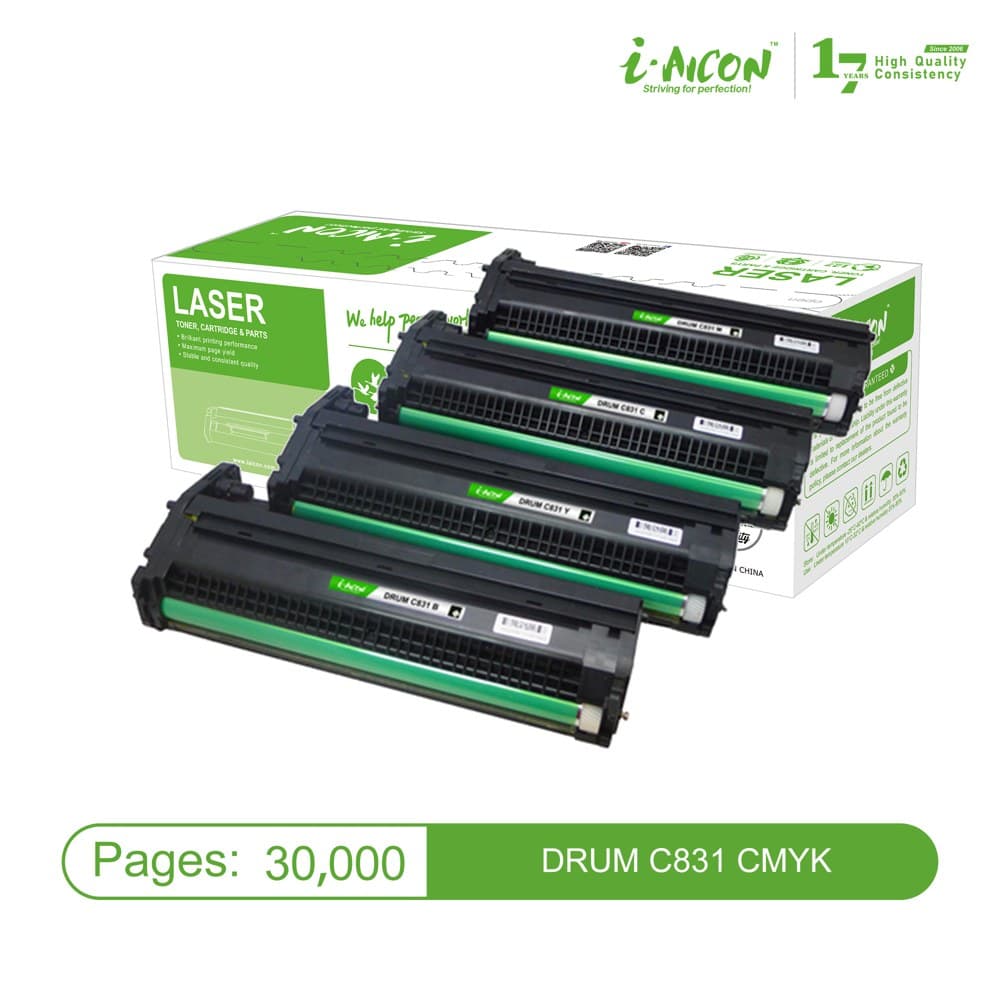 Bộ trống mực màu Aicon C831 CMYK – 4 màu