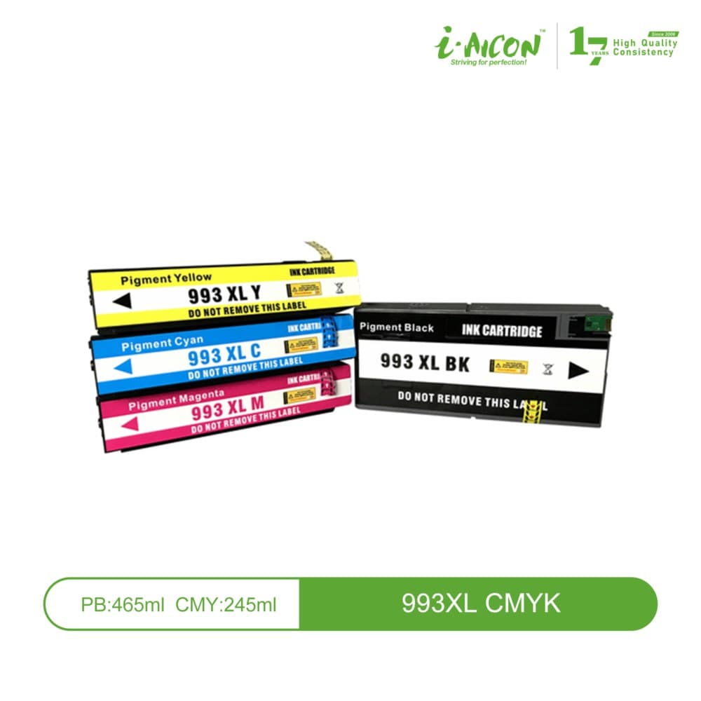 Hộp mực in phun Aicon 993XL CMYK – Bộ 4 màu