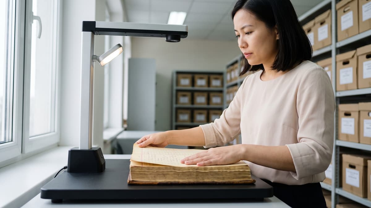 Cách số hóa sách và tài liệu đóng quyển mà không cần cắt gáy