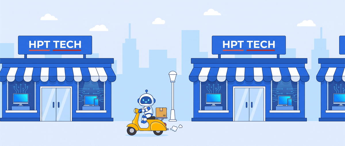 Minh họa hệ thống showroom HPT Tech