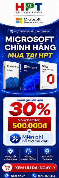 Ưu đãi Microsoft chính hãng tại HPT Tech