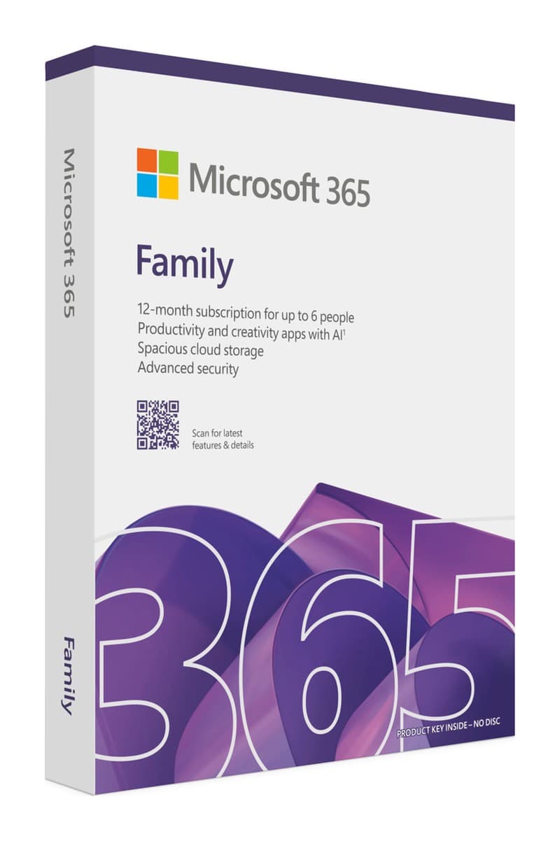 Phần mềm M365 Family English APAC Subscr 1YR Medialess (EP2-36878)