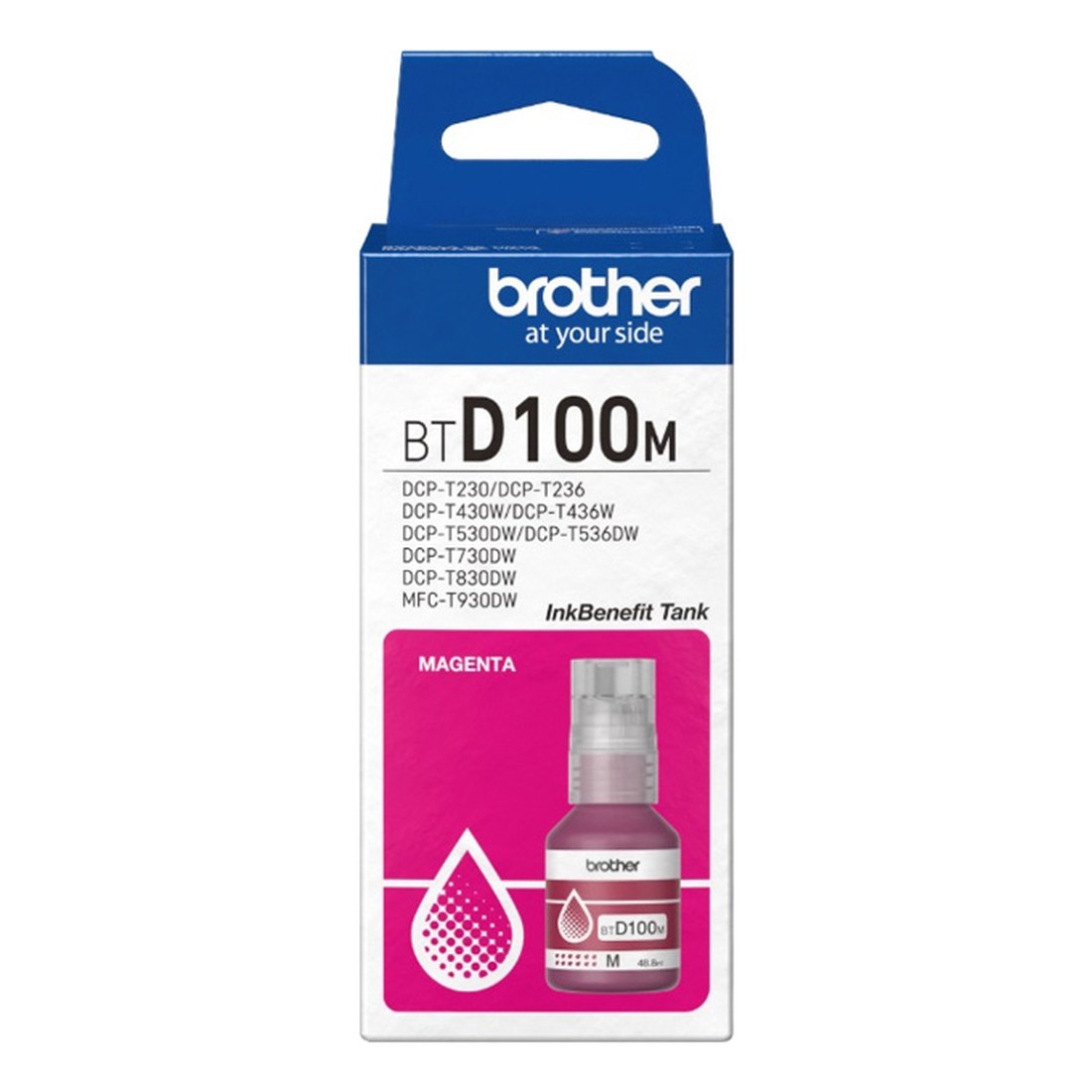 Mực in phun màu Brother BTD100M Magenta (chính hãng)