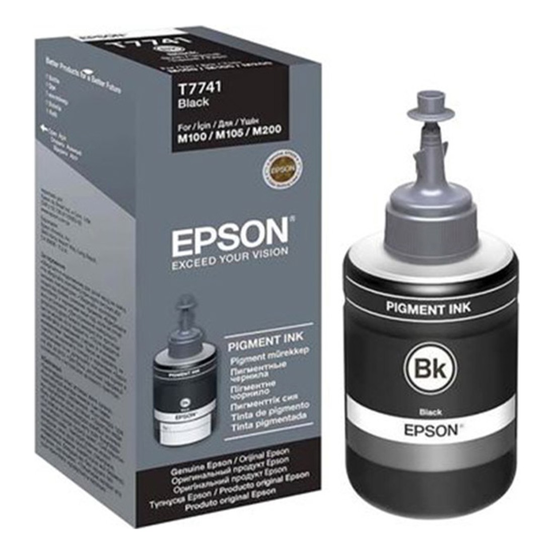 Mực hộp máy in phun Epson C13T774100 Màu đen (chính hãng)