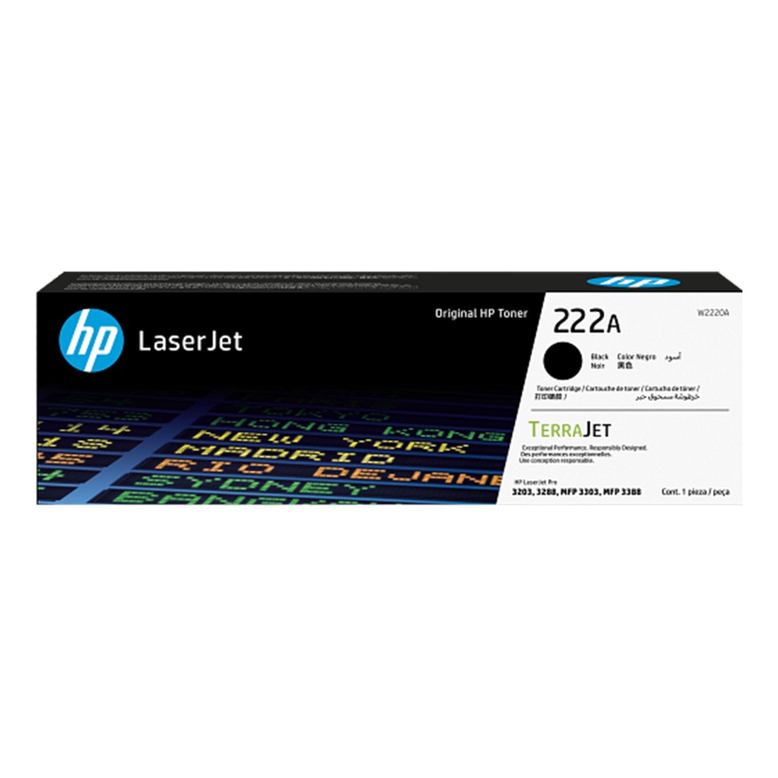 Mực hộp máy in laser HP 222A Black W2220A Chính hãng