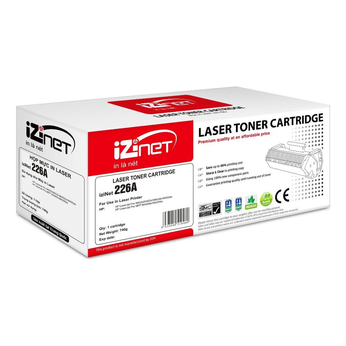 Hộp mực in Laser iziNet 226A