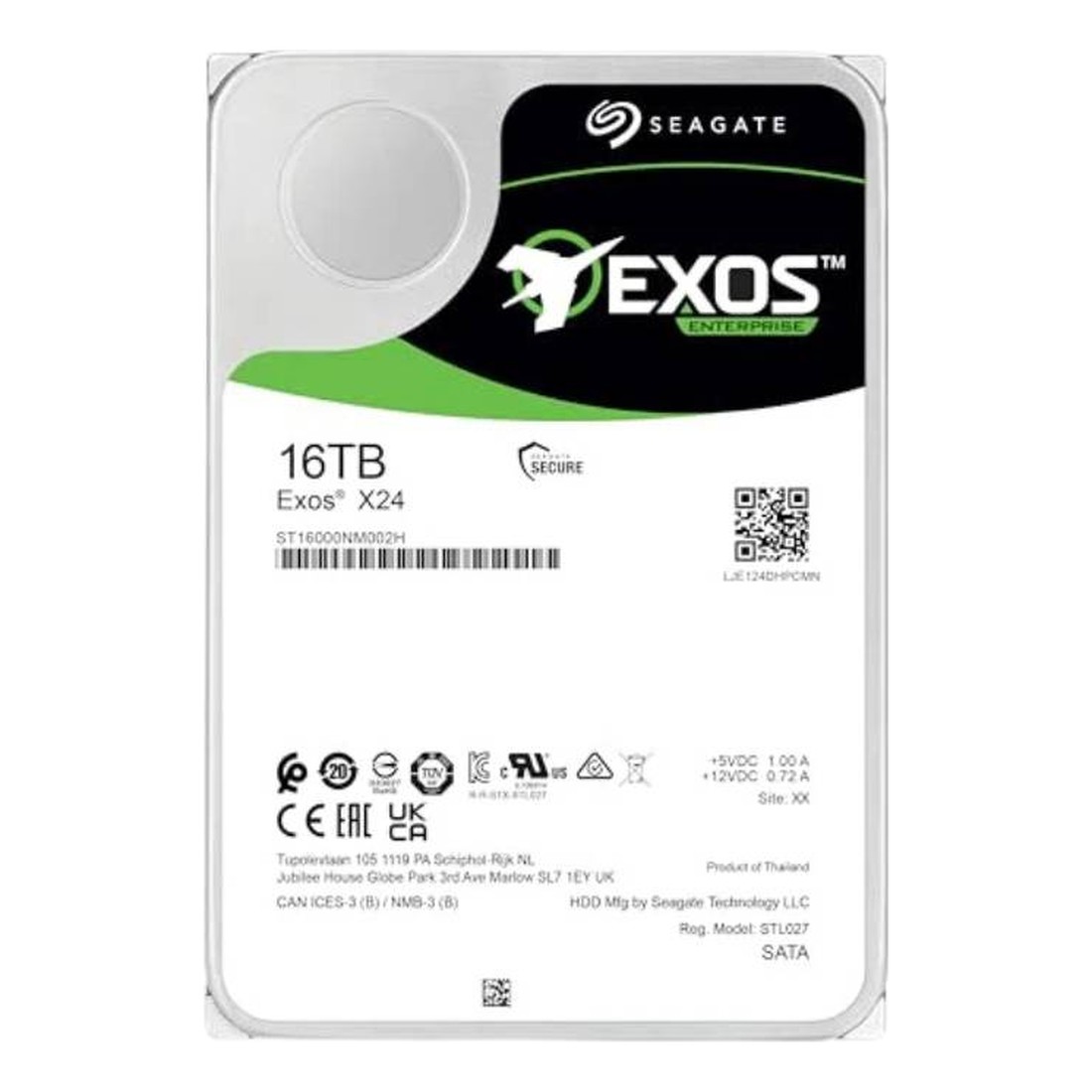 Ổ cứng HDD Seagate Exos X24 16TB Standard 512e/4Kn SATA 6Gb/s 7200 RPM 512MB 3.5in – ST16000NM002H