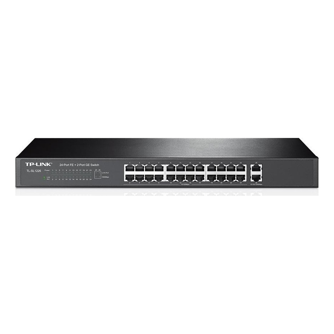Switch TP-Link TL-SL1226 24 port 10/100Mbps + 2 Port Gigabit Rackmount