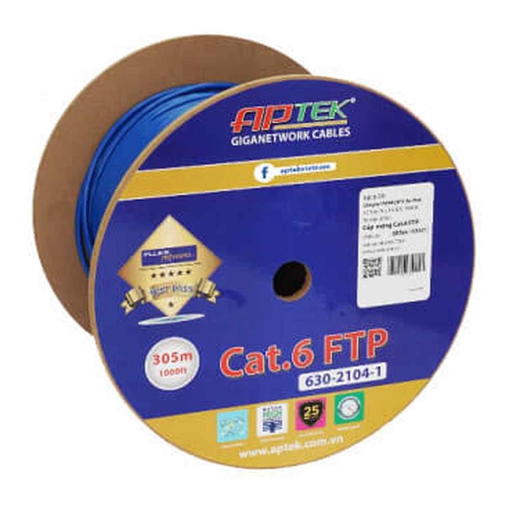 Cáp mạng APTEK FTP CAT.6 305m