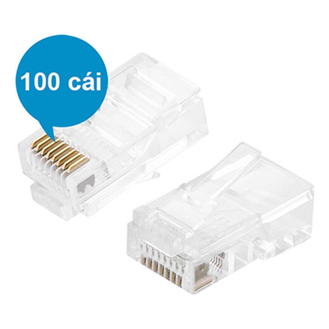 Hạt mạng RJ45 Cat5e 100c/túi chính hãng Ugreen 50246