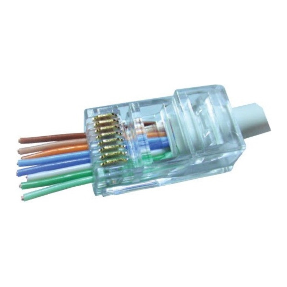 Dintek Modular plug đầu RJ45 Cat.5e/Cat.6 dạng xuyên thấu PowerMAX Pass Through