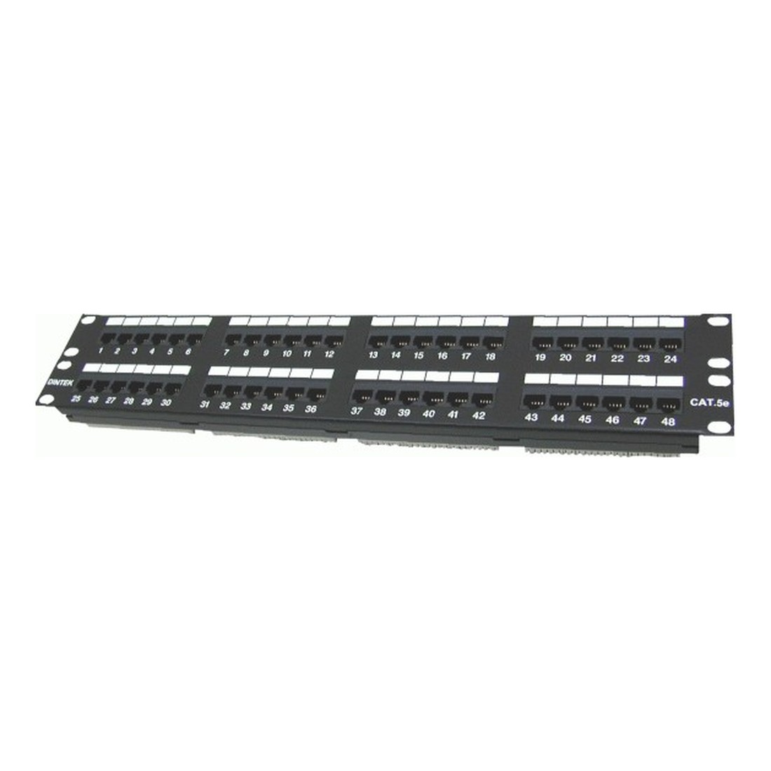 Patch panel Dintek 48 Port CAT.5e 2U 19" rackmount Krone type