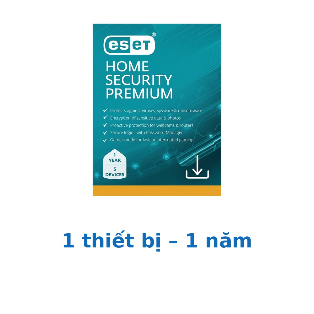 Phần mềm ESET HOME Security Premium – 1 thiết bị – 1 năm