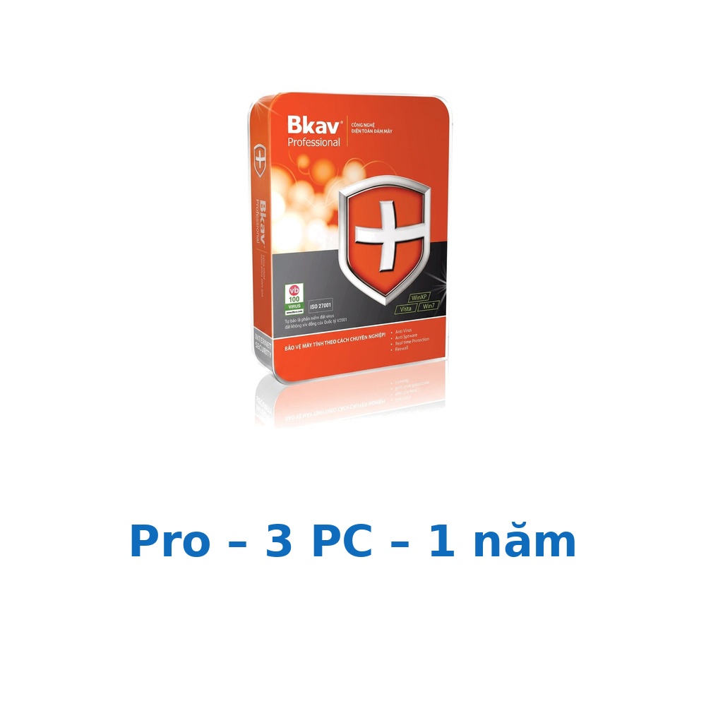 Phần mềm Bkav Pro – 3 PC – 1 năm