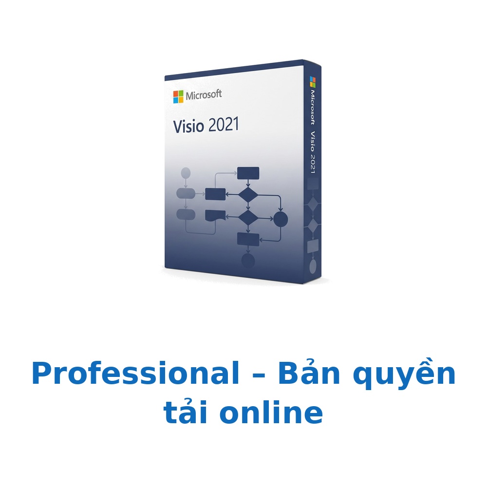Phần mềm Microsoft Visio Professional 2021 – Bản quyền tải online – D87-07606