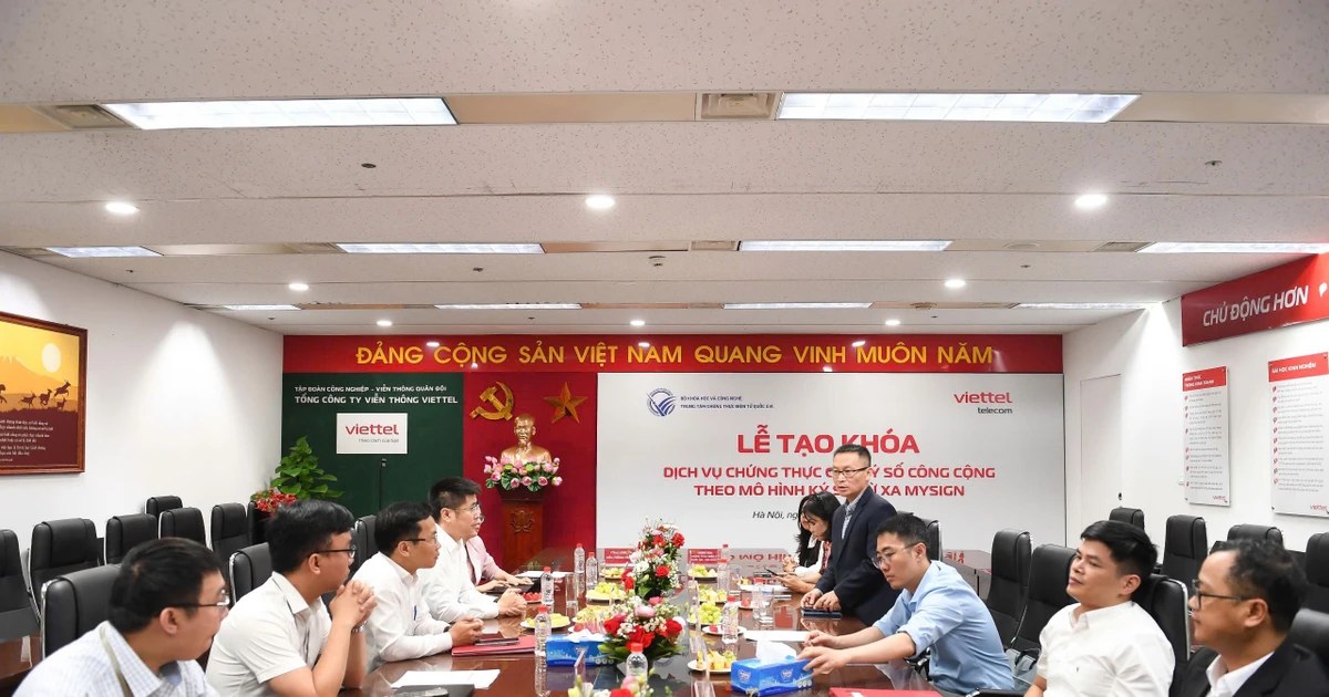 Lễ ra mắt dịch vụ chứng thực chữ ký số công cộng
