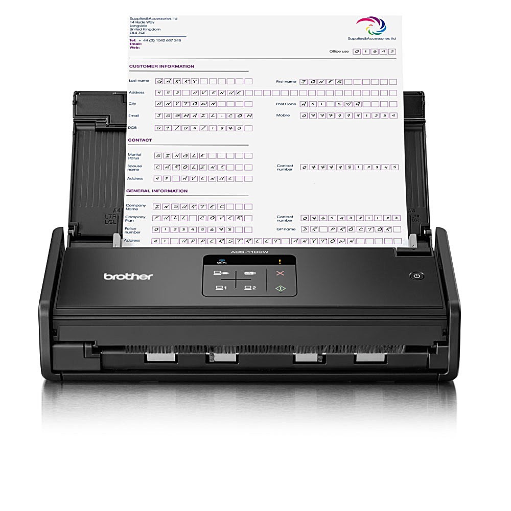 Máy Scan Brother ADS-1000W: Kết nối WIFI