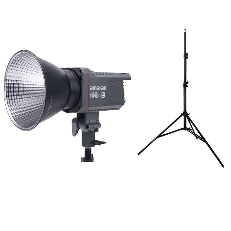 Đèn led Amaran 100x-S Bi-Color + Chân đèn Amaran 2.8m