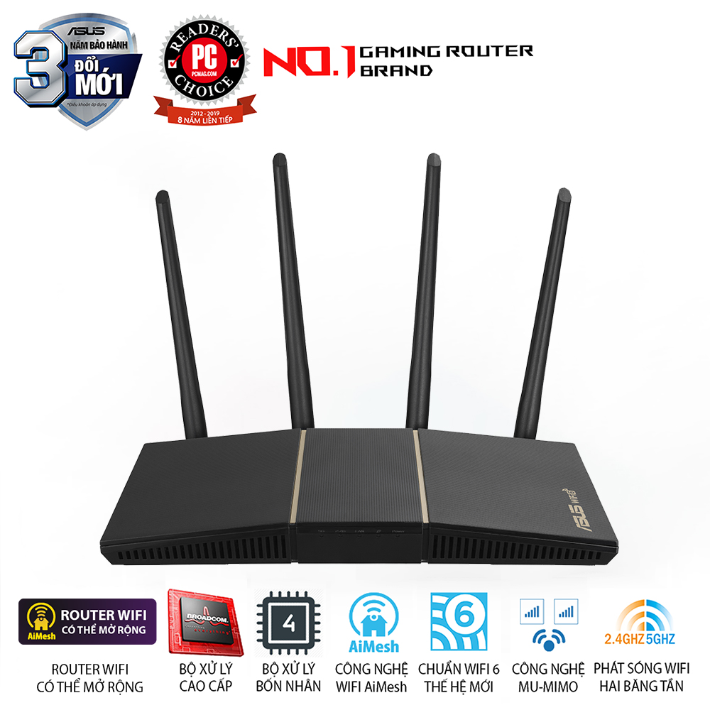 Bộ phát wifi 6 Asus RT-AX57