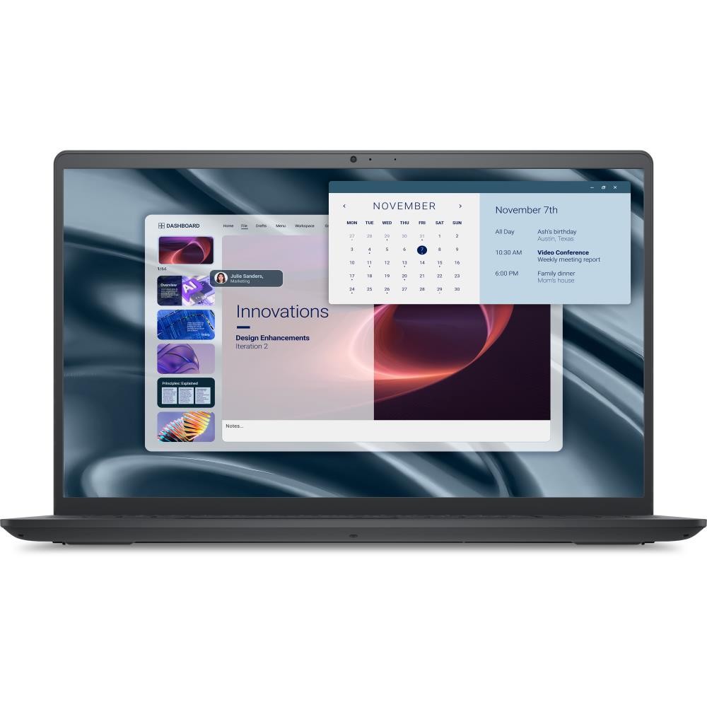 Laptop Dell Pro 15 Essential PV15250 (Core i7-1355U | 8GB DDR5 | 512GB SSD | 15.6" FHD | Ubuntu Linux | Đen)