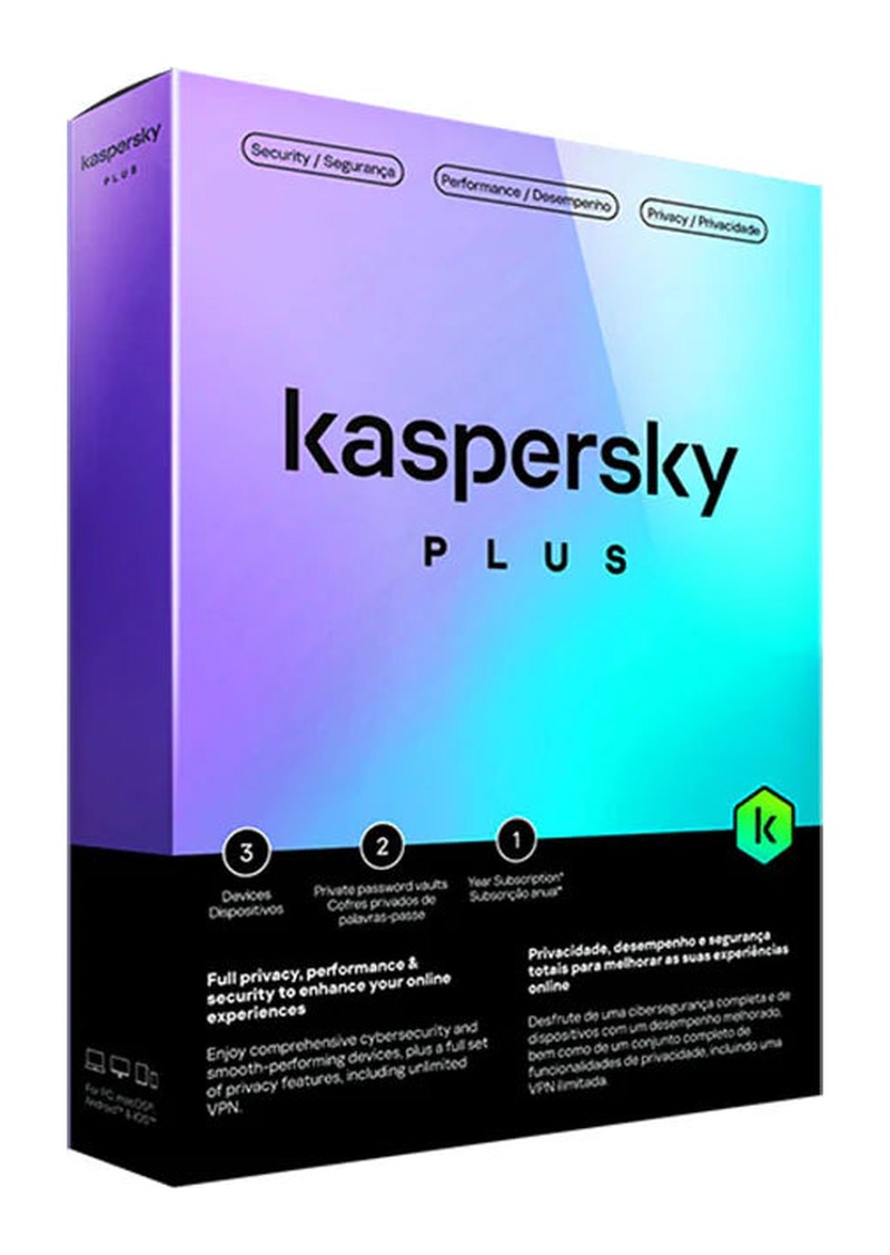Phần mềm diệt virus Kaspersky Plus -1U (1 thiết bị/ năm)