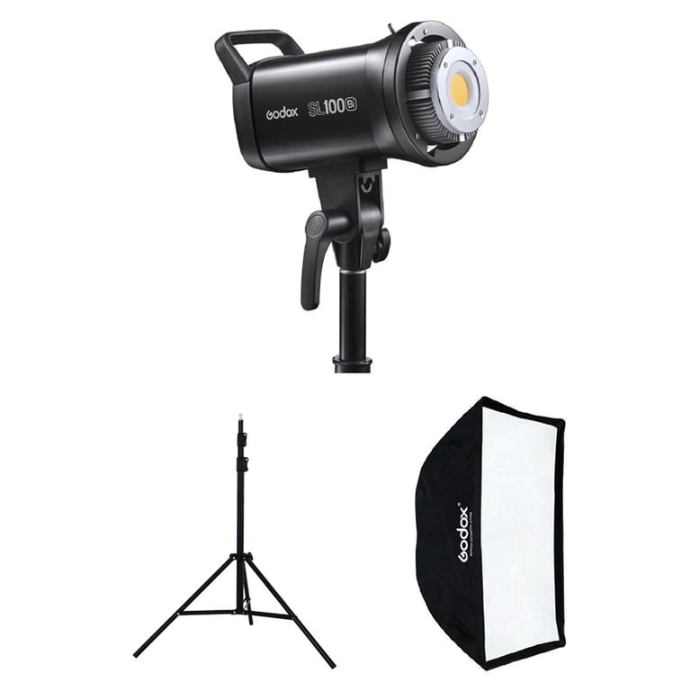 Bộ kit 1 đèn led quay phim Godox SL100Bi