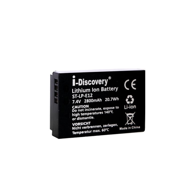 Pin i-Discovery LP-E12 cho Canon SX70 HS, EOS M10, EOS M50, EOS M100, EOS M200