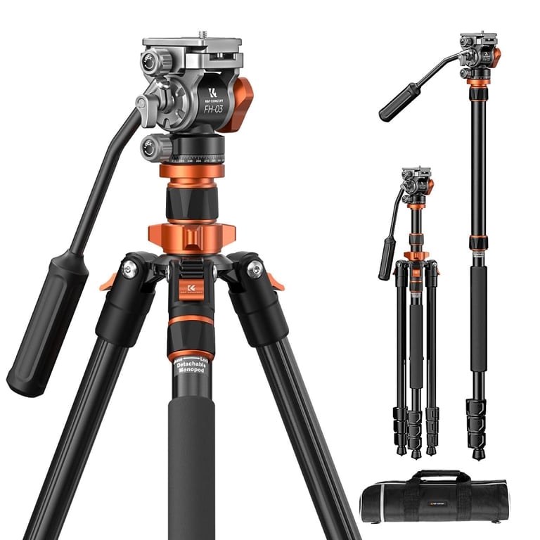 Chân máy ảnh K&F Concept O234A7 + FH-03 KF09.136