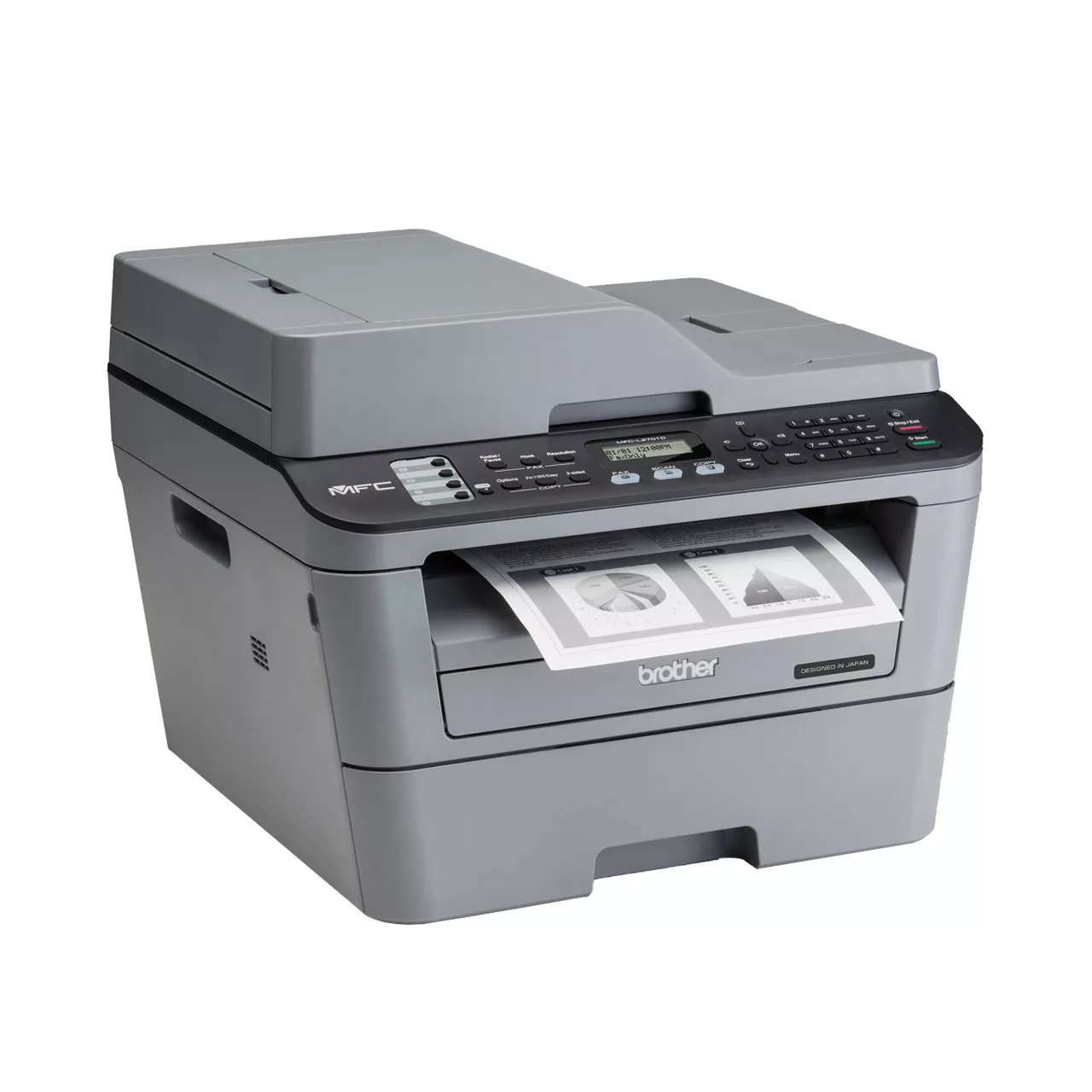 Máy in Laser đen trắng đa năng Brother MFC-L2701D (In đảo mặt, Scan ADF 1 mặt, Copy, A4, USB)