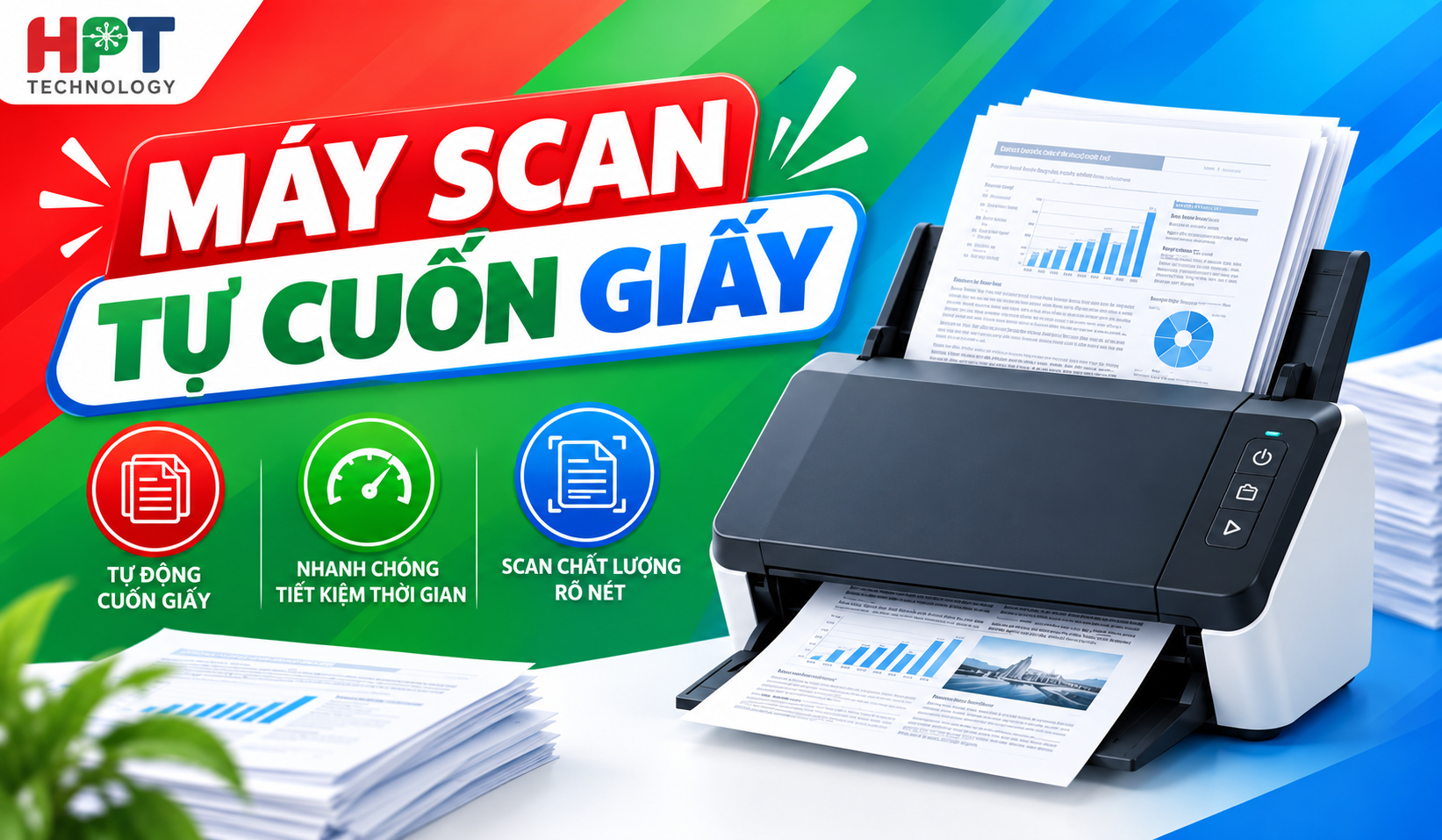 Máy scan tự cuốn giấy