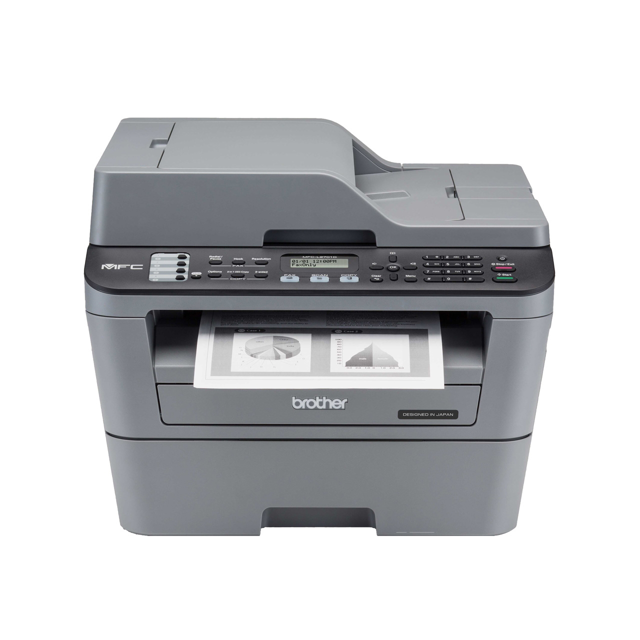 Máy in Laser đen trắng đa năng Brother MFC-L2701D (In đảo mặt, Scan ADF 1 mặt, Copy, A4, USB)