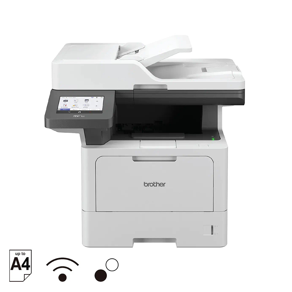 Máy in laser đen trắng đa năng Brother MFC-L5915DW (In đảo mặt| Scan 2 mặt| Copy| ADF| Fax| A4| A5| USB| LAN| WIFI)