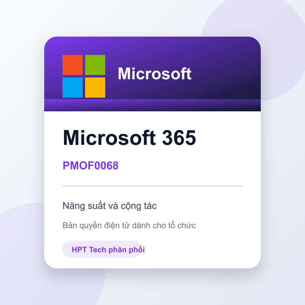 Dịch vụ trực tuyến Microsoft 365 E5 - Annual