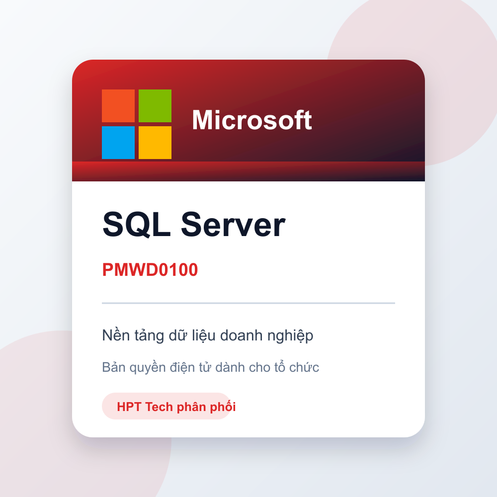 Phần mềm Microsoft SQL Server 2025 Enterprise core - 2 core License Pack