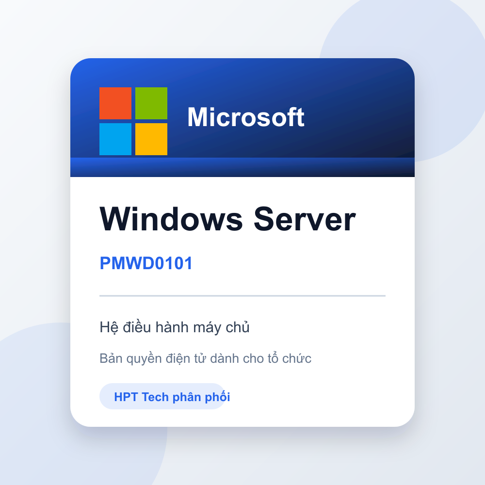 Phần mềm Microsoft Windows Server 2025 Datacenter - 2 Core
