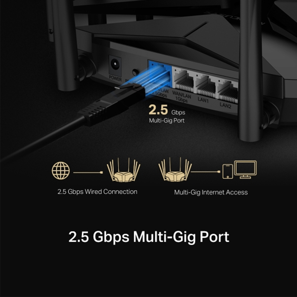 Router WiFi 6 Mercusys AX6000 8-Stream MR90X