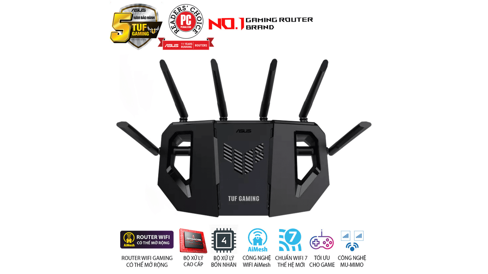 Router Wifi 7 Asus TUF Gaming BE6500