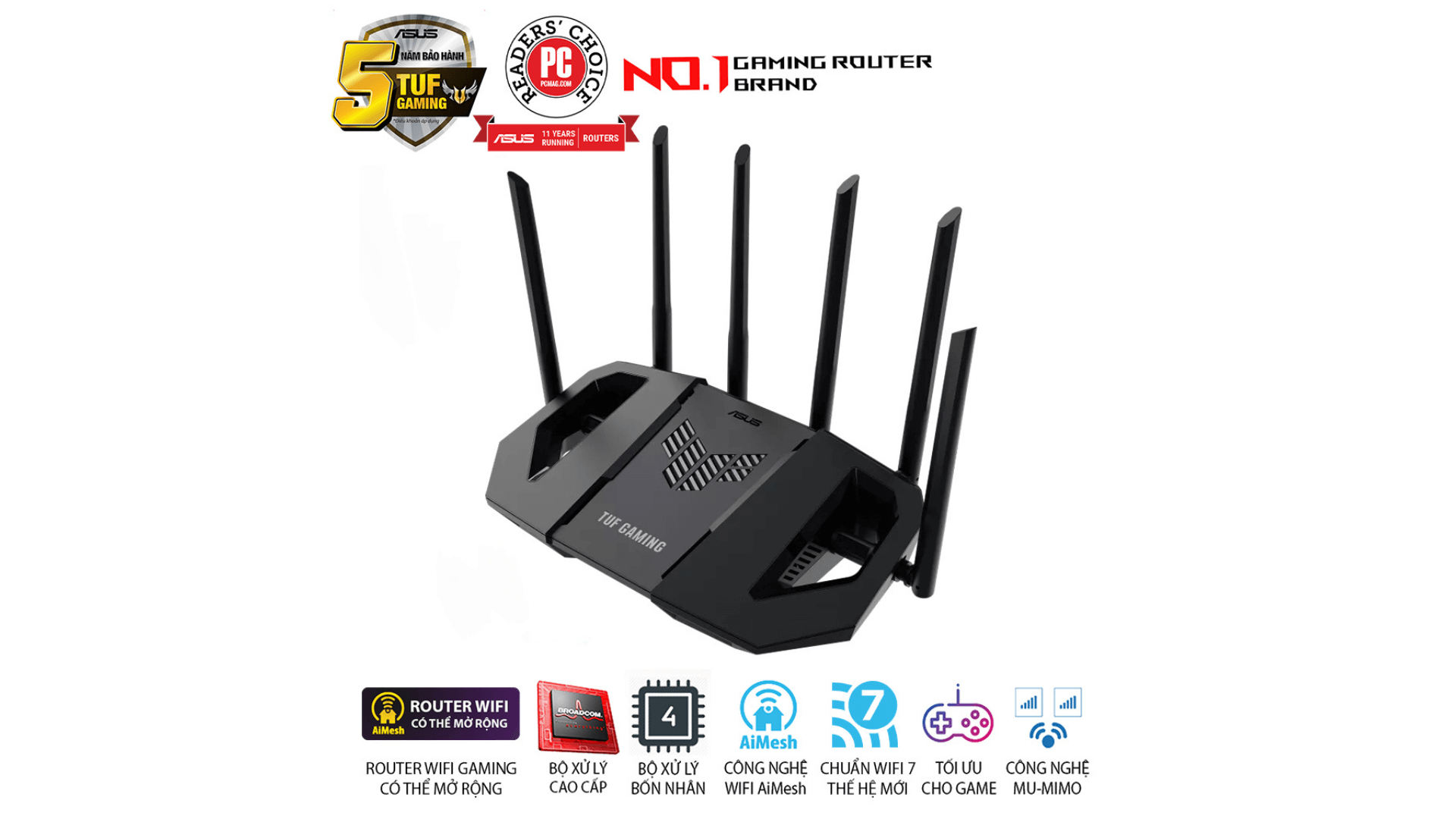 Router Wifi 7 Asus TUF Gaming BE6500