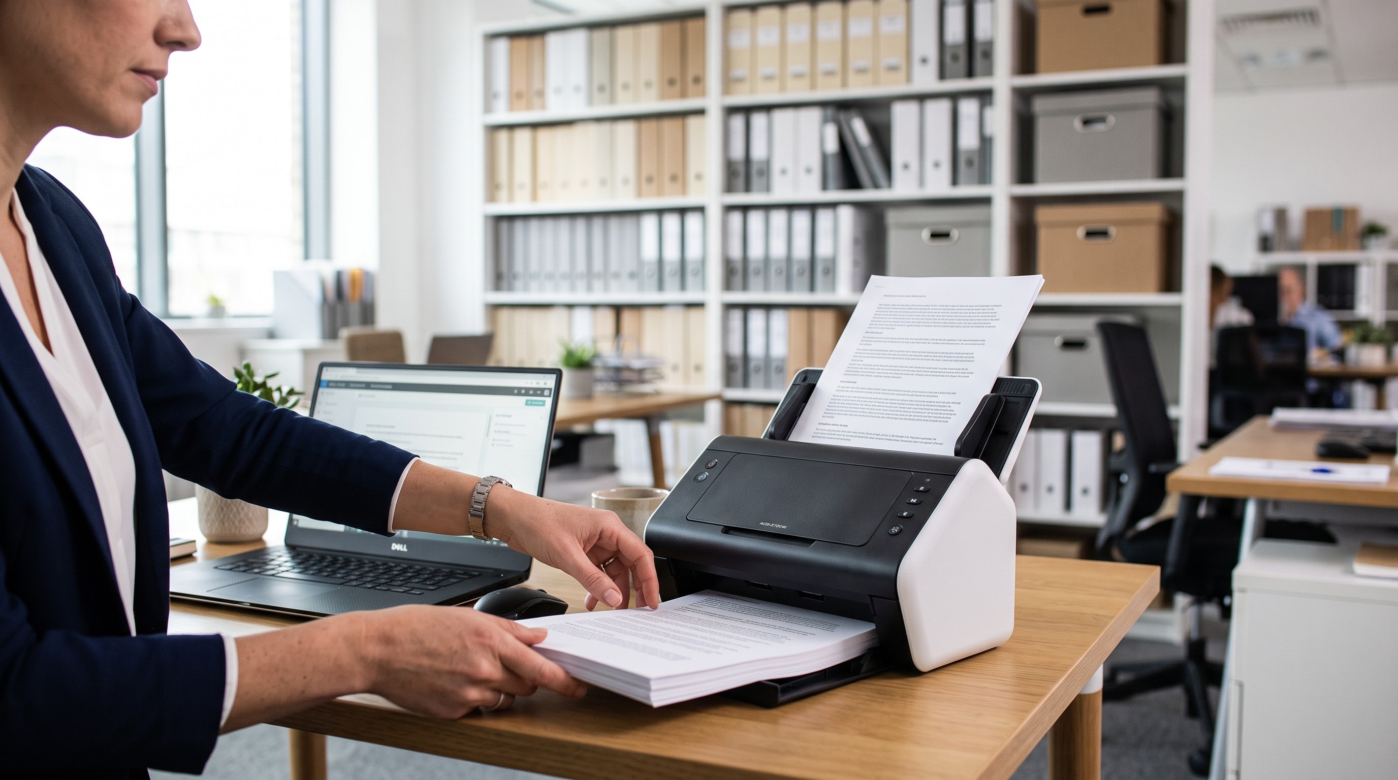 Số hóa tài liệu văn phòng bằng máy scan có bộ nạp tự động (ADF)