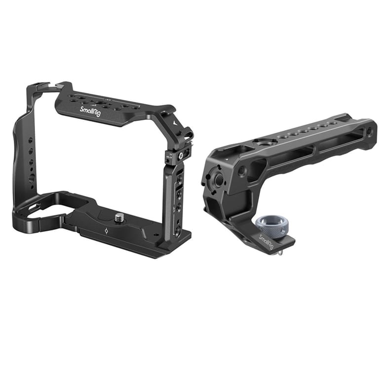 Combo SmallRig Cage 3667B + SmallRig ARRI Locating Top Handle 3765 cho Sony A7M4 / A7S3 / A7R4 / A1