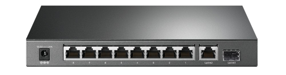 Switch để bàn 10 cổng Gigabit với 8 cổng PoE+ TL-SG1210P