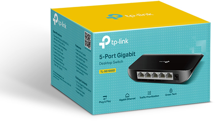 Switch  TP-LINK TL-SG1005D 5 port Gigabit