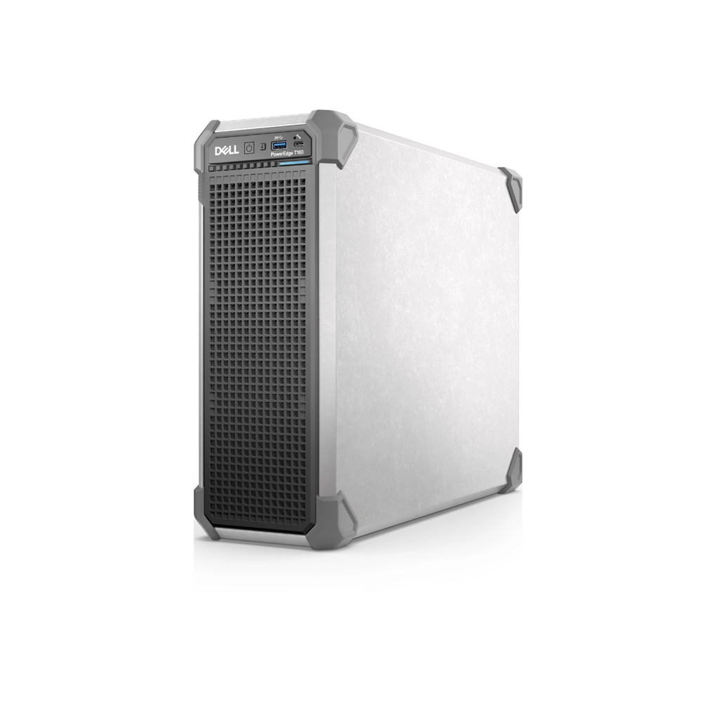 Máy chủ Dell PowerEdge T160 Smart Selection SNS T160-335-16G2T-3P (3x3.5" SATA+ 2x2.5" SATA| 6333P| 1x16GB|1x2TB HDD SATA|DVD-ROM| 500W| Emb.SATA| iDRAC9, Basic| Broadcom 5720 Dual Port 1Gb On-Board| No OS)