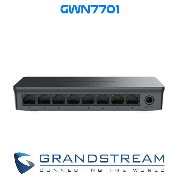 Thiết bị chia mạng Switch Unmanaged Grandstream GWN7701 8-port