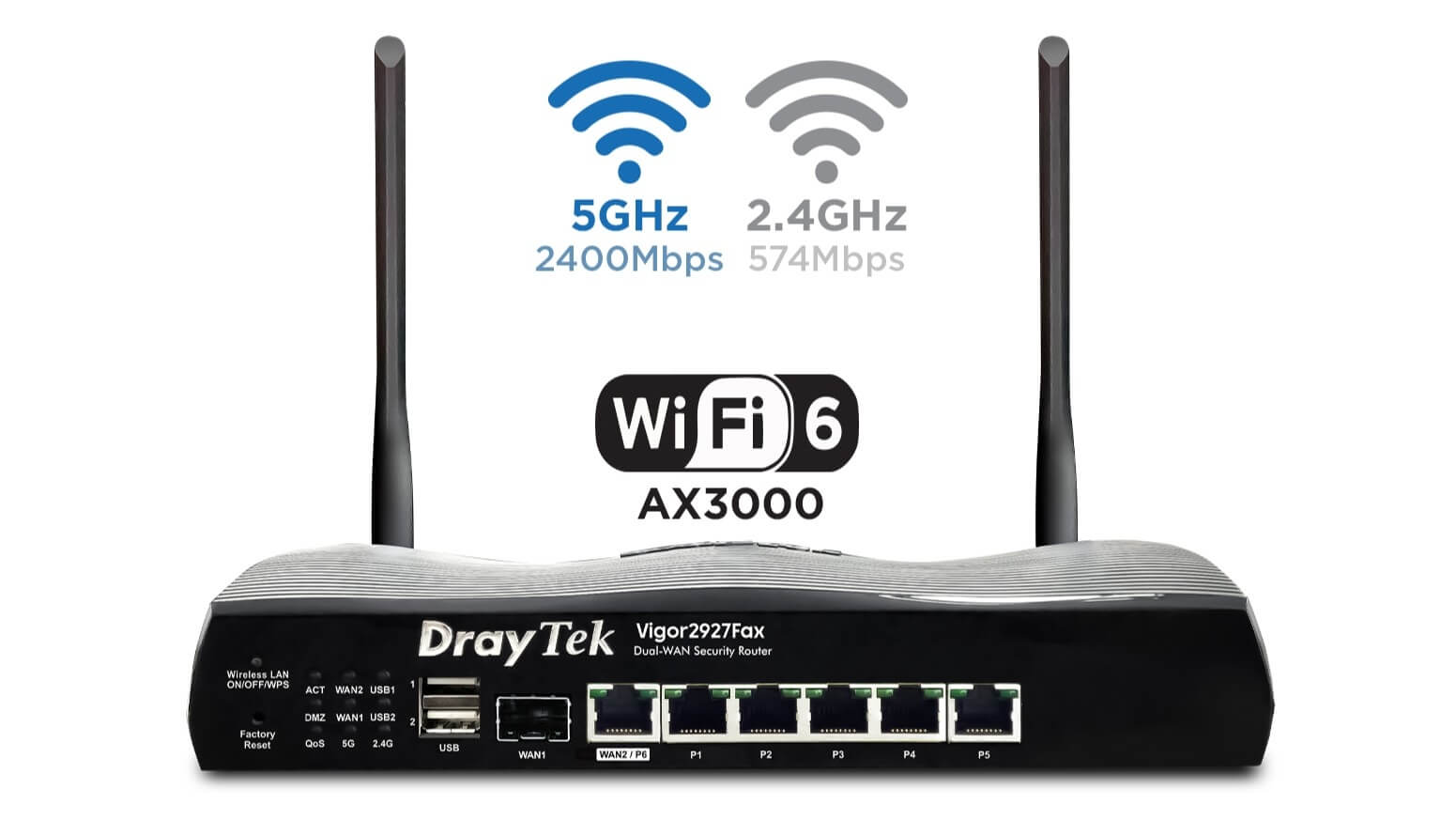 Thiết Bị Mạng DrayTek Vigor V2927FAX