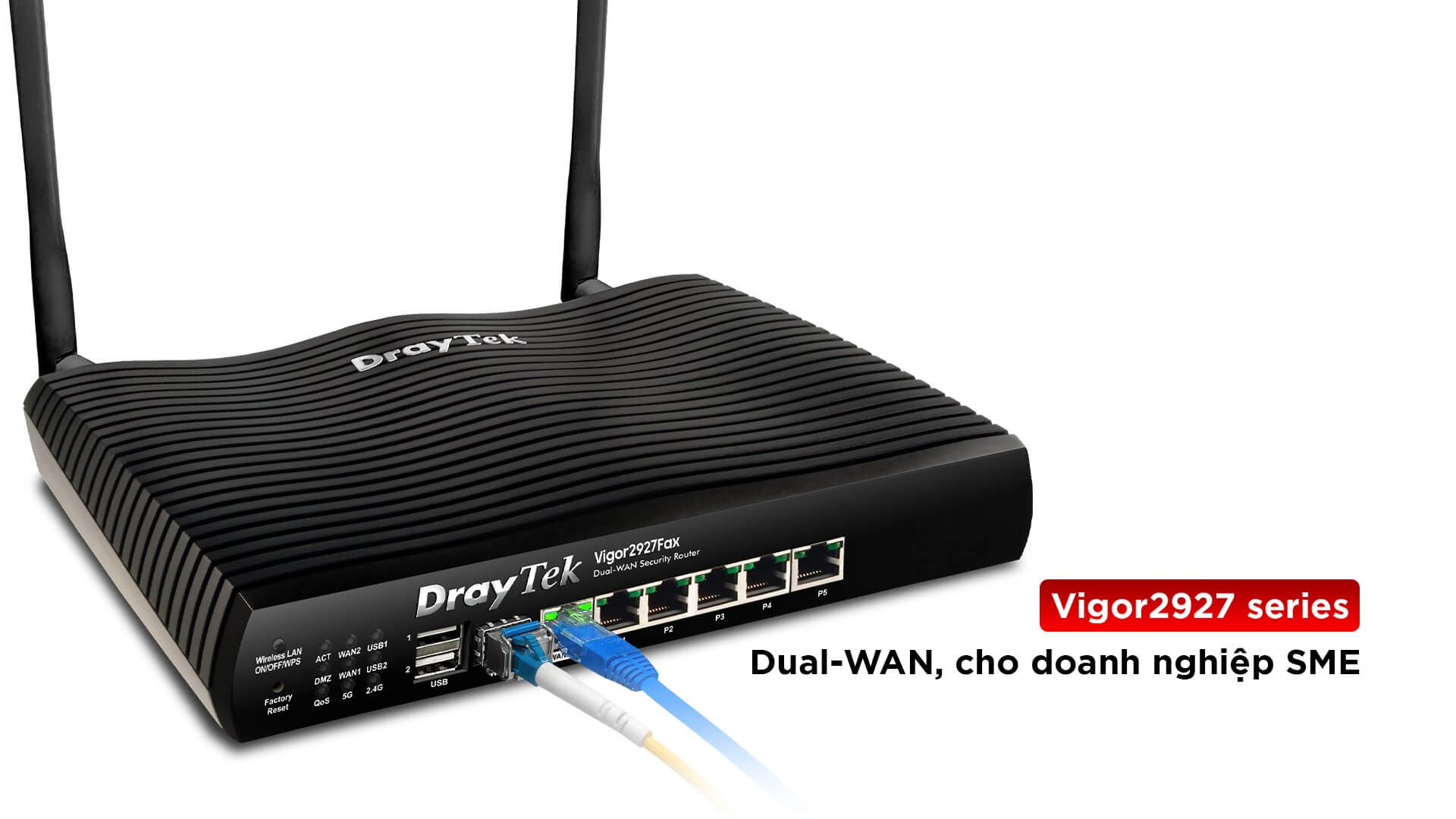 Thiết Bị Mạng DrayTek Vigor V2927FAX