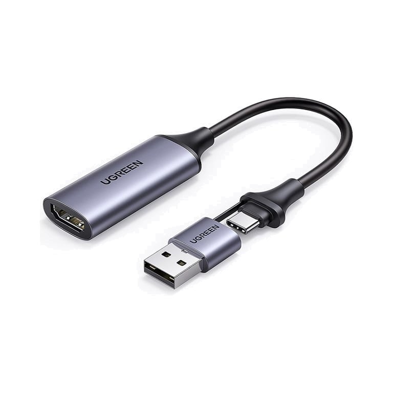 Thiết bị Capture Card Ugreen HDMI To USB A/Type C 40189