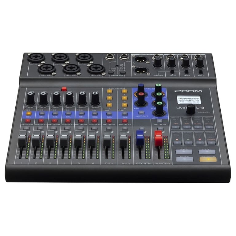 Bàn trộn âm thanh Zoom L8 Livetrak có recorder